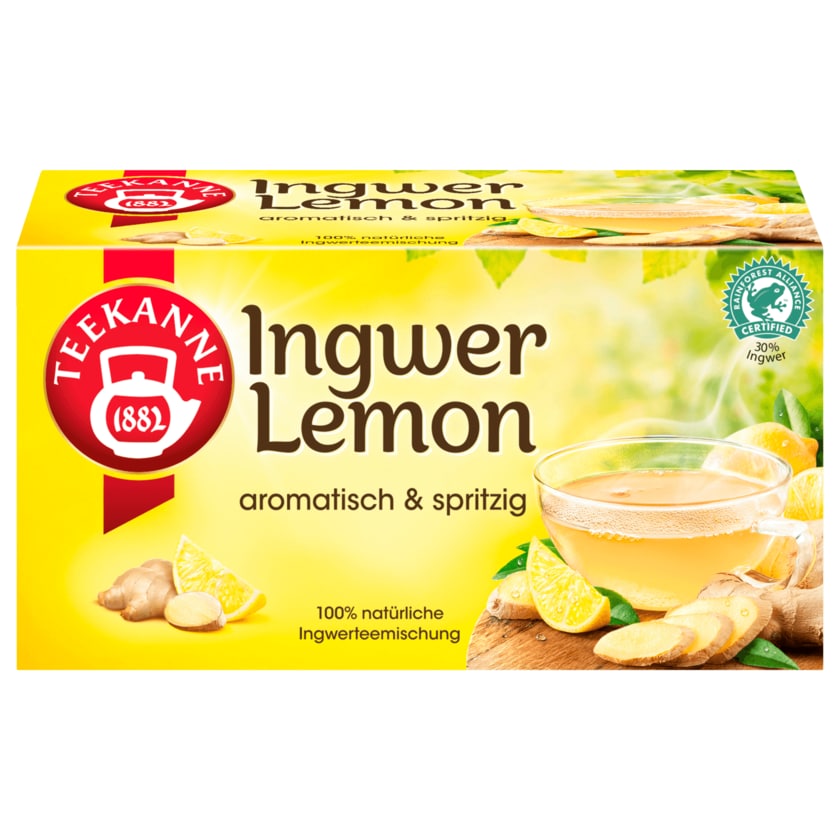 Teekanne Spritziger Ingwer-Lemon 35g, 20 Beutel